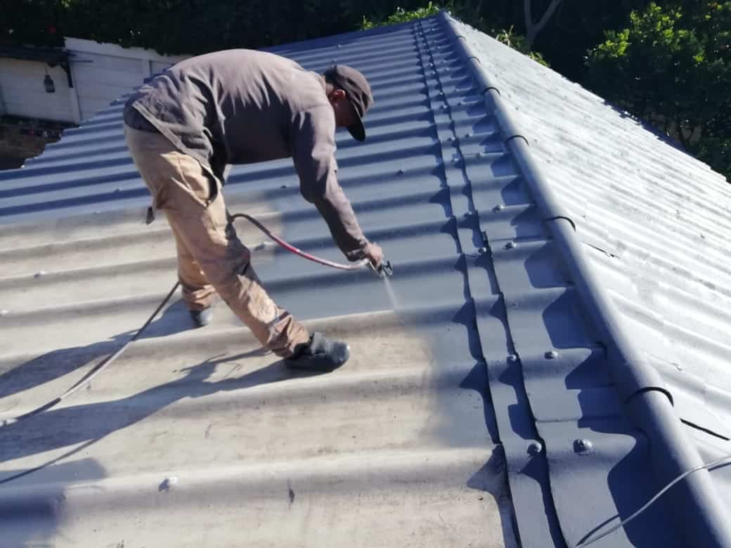 asbestos roof painting
